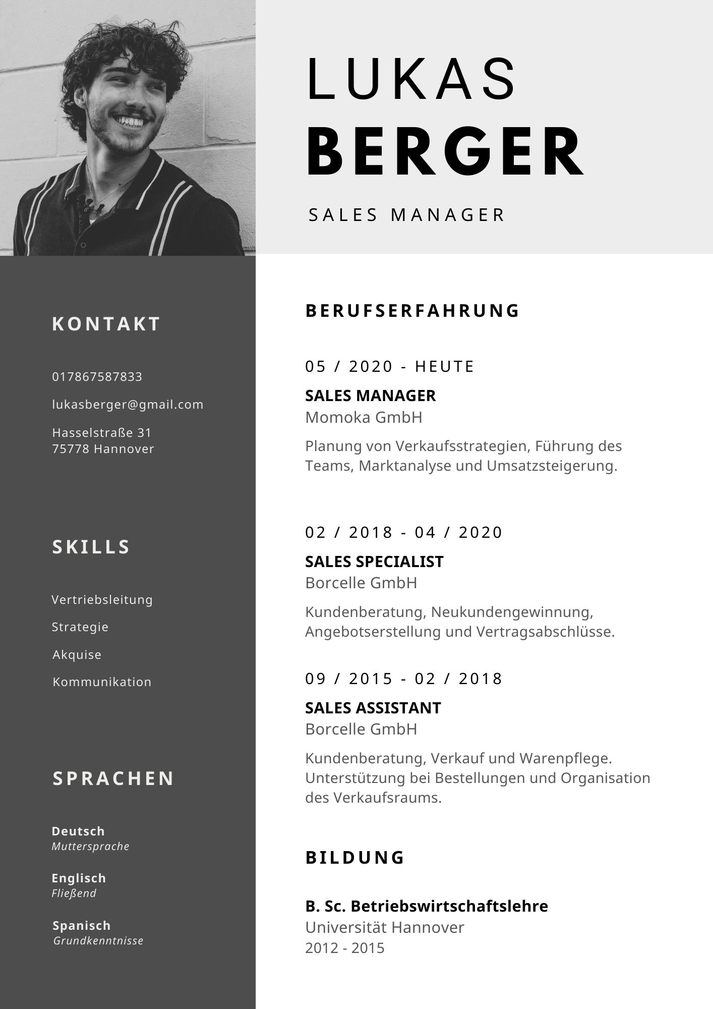 Przykładowe CV 3
